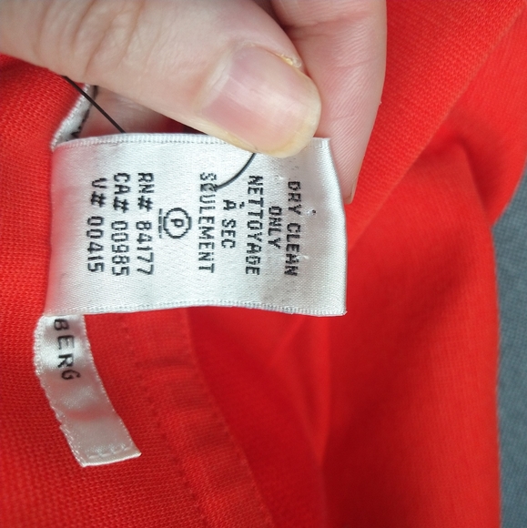 Diane Von Furstenberg orange pleated skirt - Picture 5 of 8